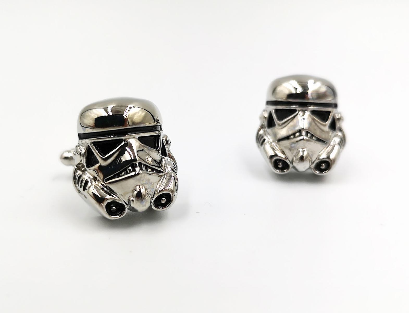 Star Wars Stormtrooper Storm Trooper Boba Fett Helmet Men/'s Shirt Cufflinks Gift